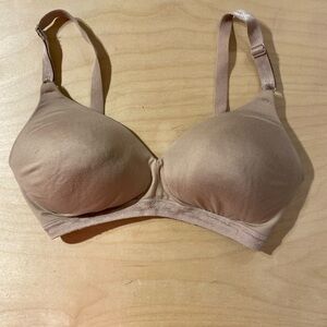 Warner's Soft Beige Bra No Wire 34 D (ER)